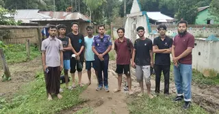 হামহাম জলপ্রপাতে আটকা ১০ পর্যটক উদ্ধার